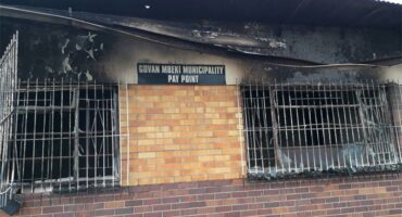 burnt down municipal building