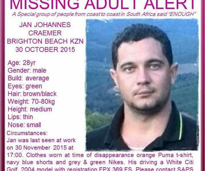 missing persons alert