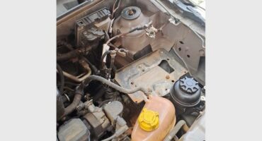 The battery was stolen from this vehicle on April 26 in Kosmospark.