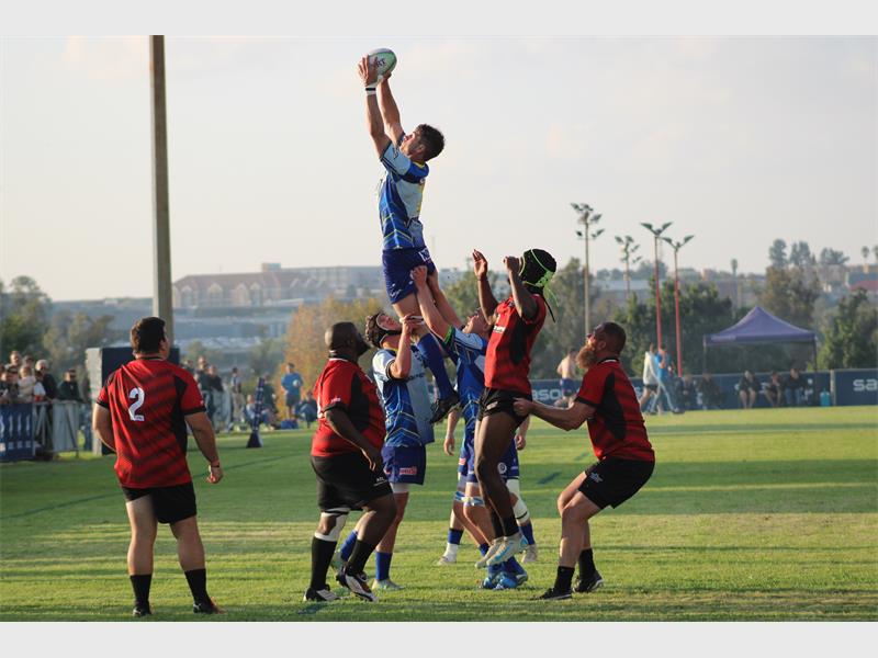 Sasol and Newcastle rugby players,