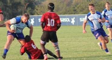 Sasol and Newcastle rugby players. ynand Venter, Craig van Deventer and André de Lange