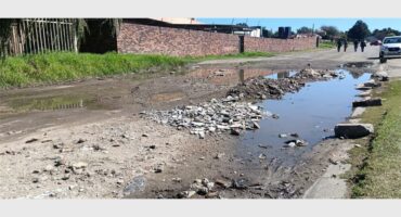 Sewage in road