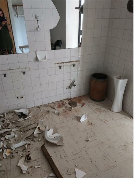 a destroyed room