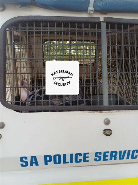 a man in a police van