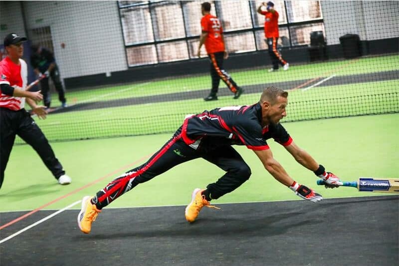a batsman takes the run.
