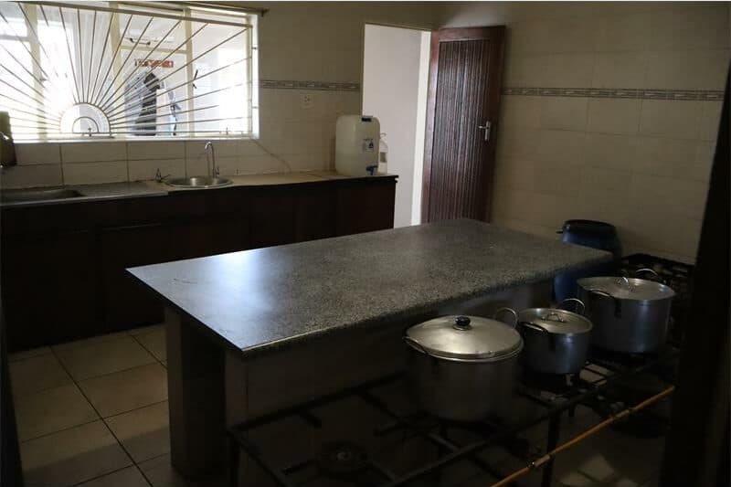 a large kitchen