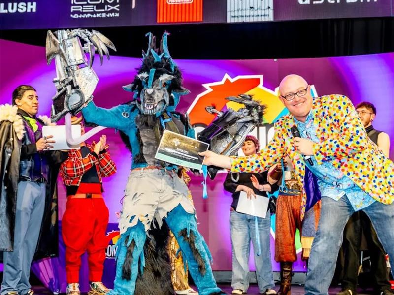 young man dressed in cosplay outfit