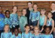 a group of gymnasts