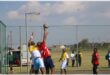 two teams compete in netball tournament