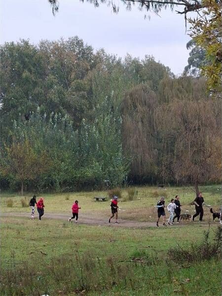 Residents take part in the Standerton Pakrun at Rivierpark on May 16.