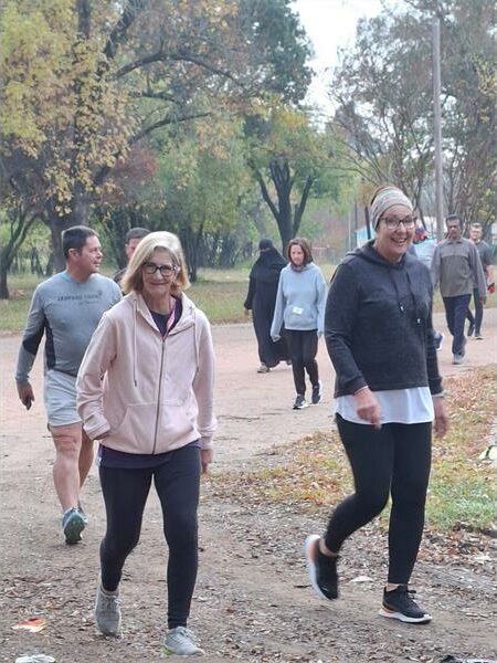 These athletes are still all smiles at the Standerton parkrun on May 16.