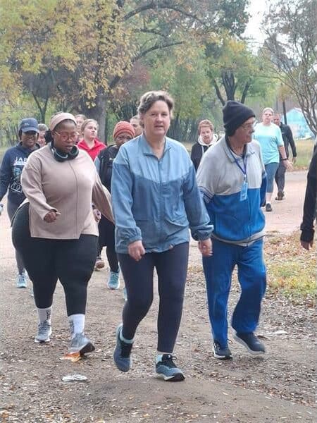 People get moving on May 16 at the Standerton parkrun.