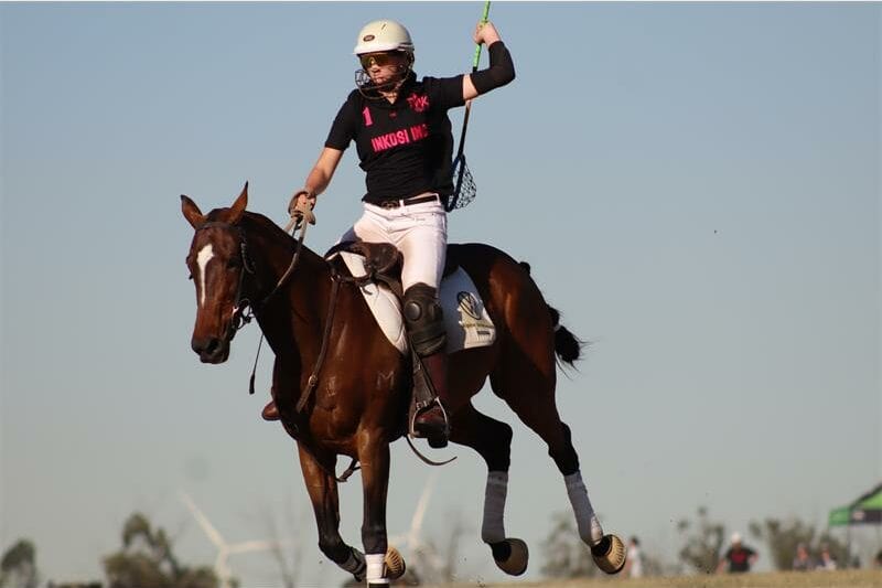 horse riders playing polo