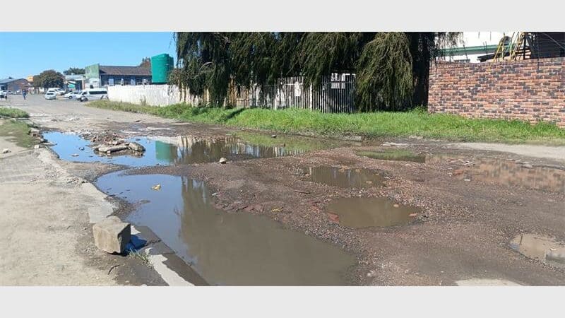 sewage spill runs down Main Road in Kinross