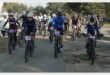 Fietsryers trotseer die slaggate op Bethal