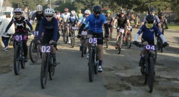 Fietsryers trotseer die slaggate op Bethal