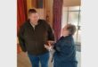 big man and a old woman