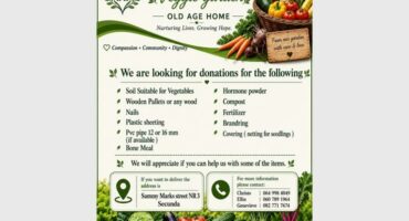 poster for a veggie garden