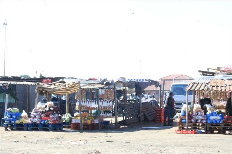 a vegetable market