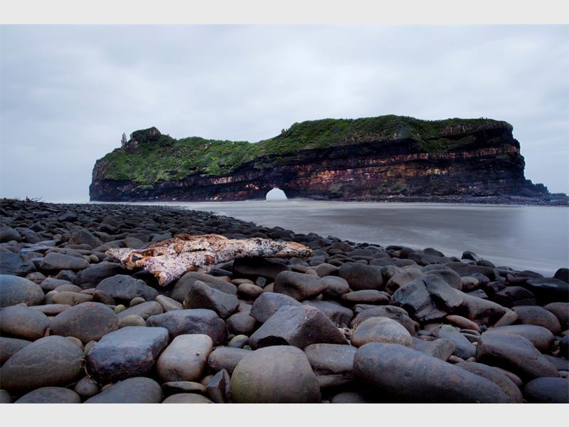 rock in the sea