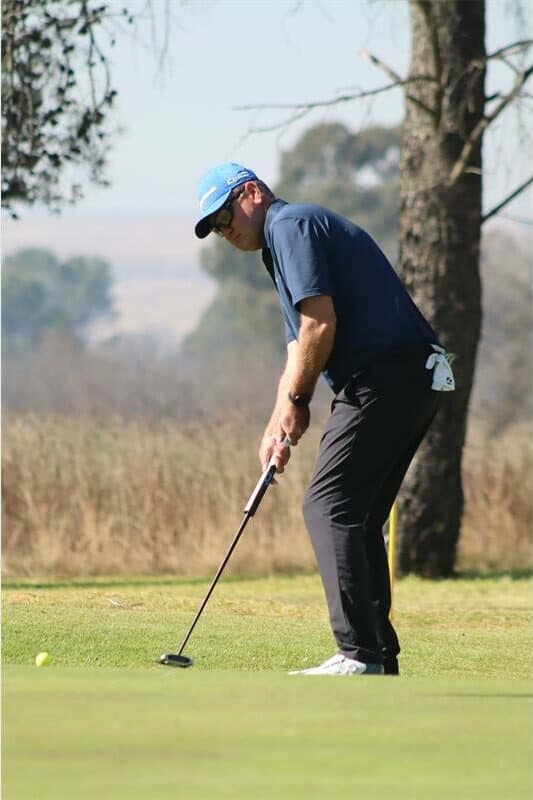 man play golf