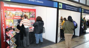 people visiting stalls