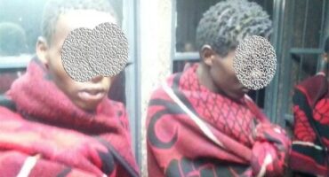 The three boys who were rescued from the illegal initiation school in Standerton during the operation. Photo: Supplied