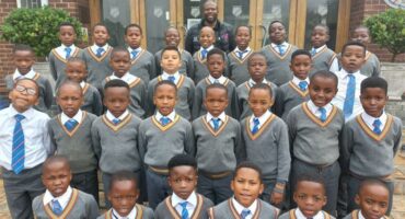 a large group of school learners