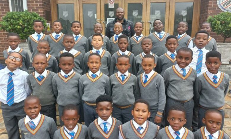 a large group of school learners