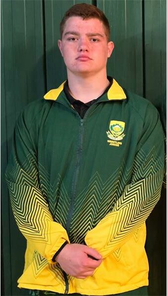 boy in a South African tracksuit jacket