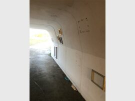 tunnel with picture frames vandalised