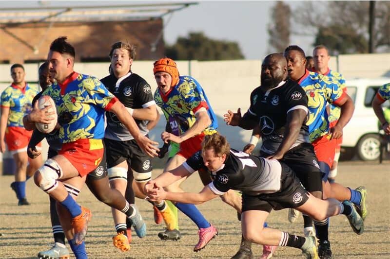 Men playing club rugby