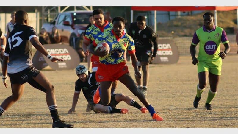 Men playing club rugby