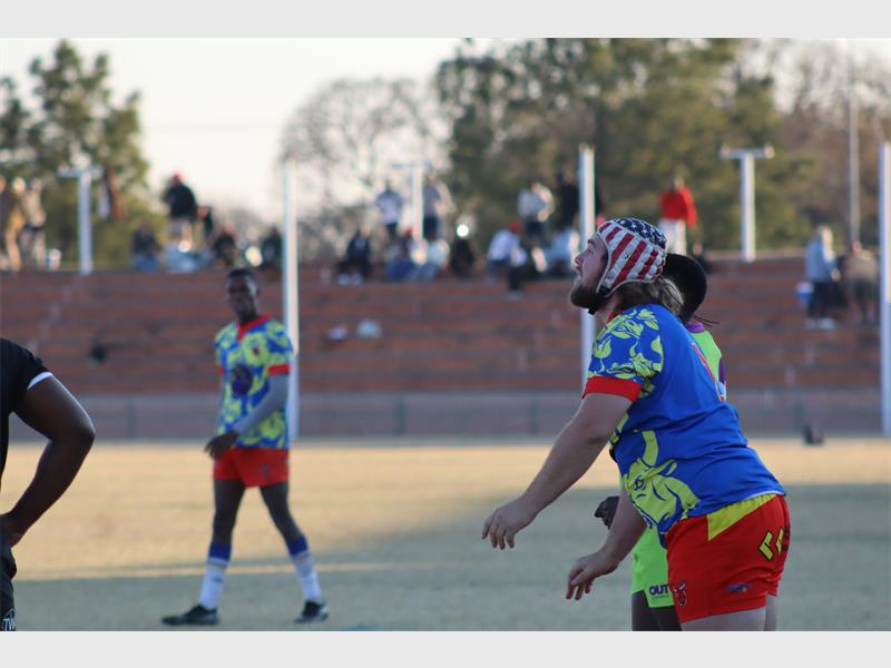 Men playing club rugby