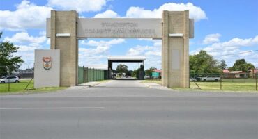 Main entrance to Standerton Correctional Centre in South Africa.