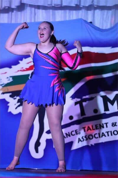Girl dancing on stage