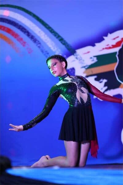 Girl dancing on stage