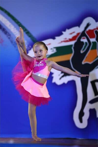 Girl dancing on stage