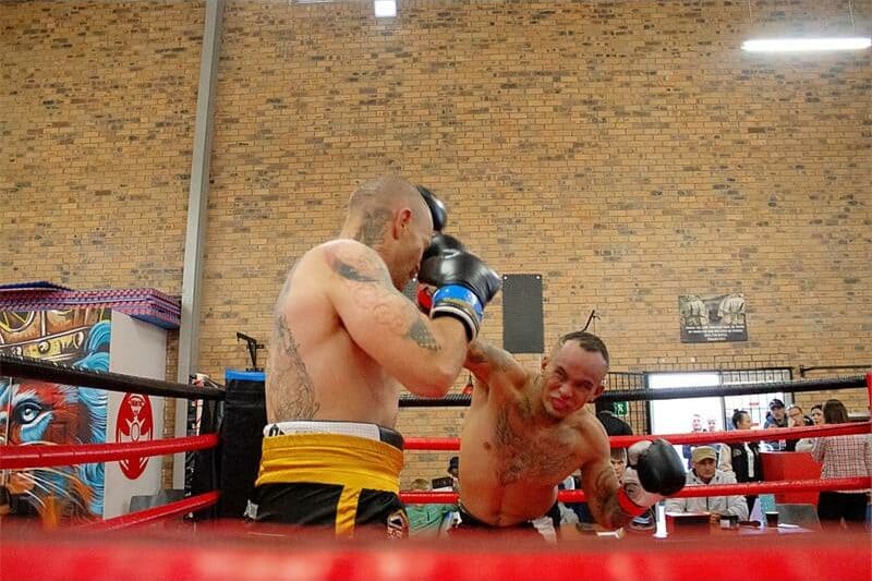 two boxers in the ring