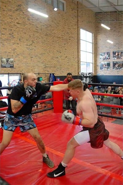 two boxers in the ring