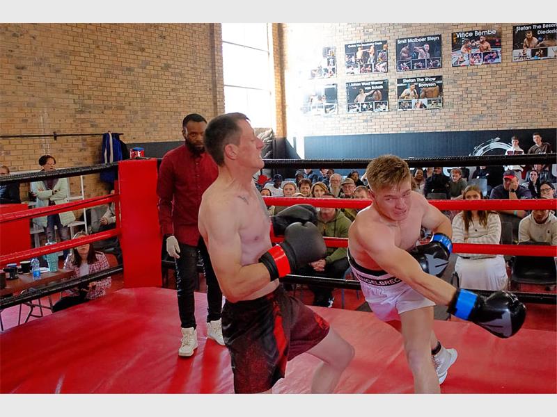 two boxers in the ring