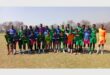 a large group of soccer players