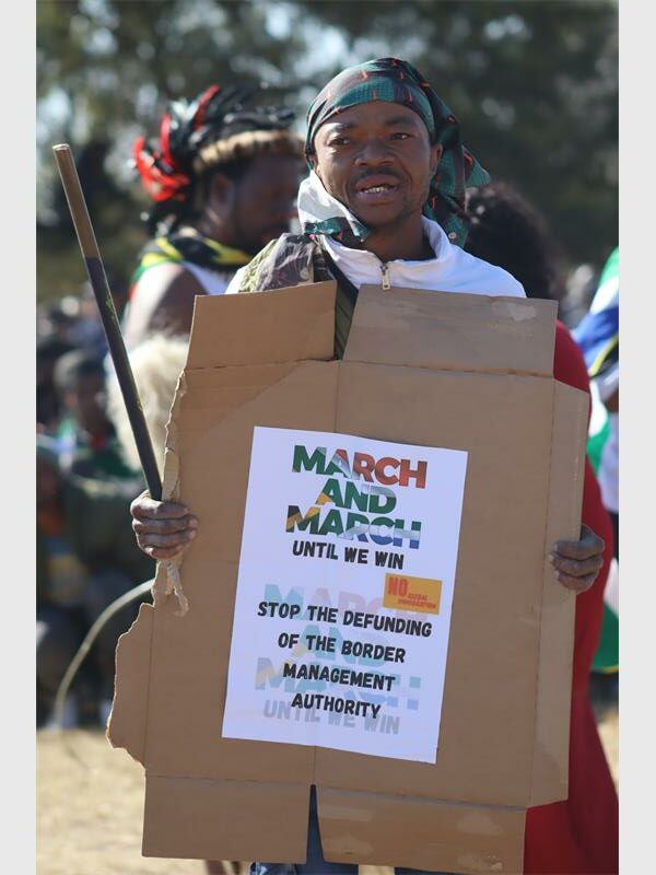 people march in the street
