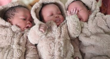 three babies sleeping
