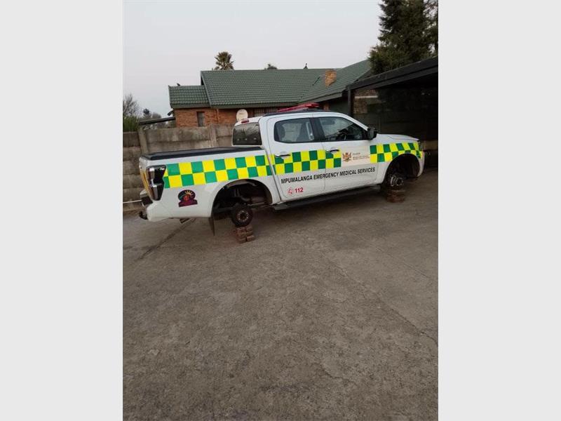 Emergency bakkie tyres stolen, leaving Lekwa community vulnerable
