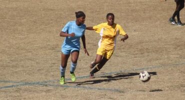 women playing soccer
