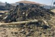 rubble and waste piling up