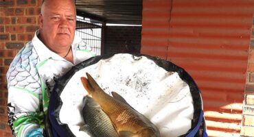 a man with a fish