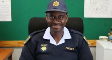 A man in a police uniform