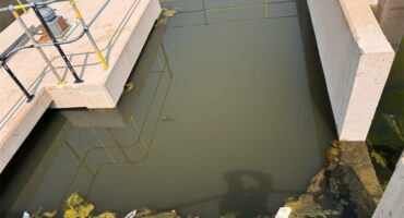 a waste water treatment plant